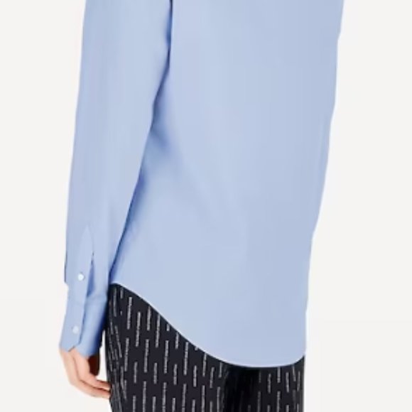 Mens Button Up Shirt. Louis Vuitton "Regular Shirt" - Size: L0 Color: Ocean Blue - Picture 3 of 4
